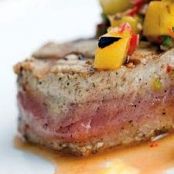 Yellowfin Tuna with Grilled Pineapple Salsa
