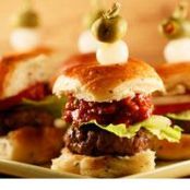 Bloody Bull Burgers with Crunchy Ketchup
