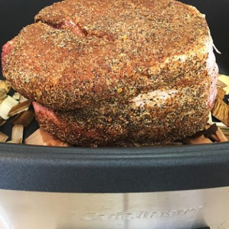 Paleo Slow Cooker Spicy BBQ Herb Rubbed Pork Butt
