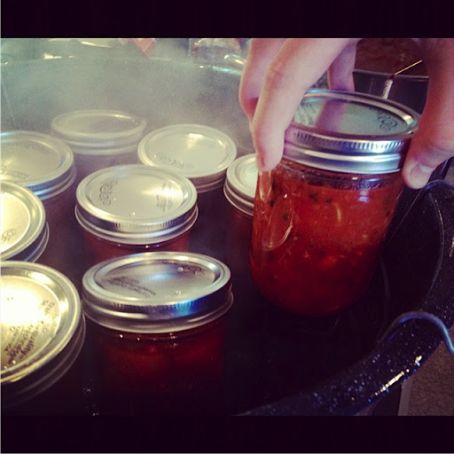 Sweet Smokey Zucchini Salsa {ReluctantEntertainer.com}