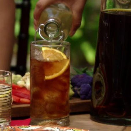 Tea - Cinnamon-Orange Sweet Tea with Mint Syrup