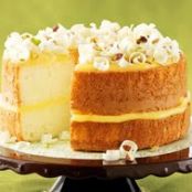 Lemon Pistachio Angel Cake