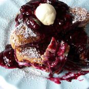 Stuffed Blackberry and Cream Cheese French Toast