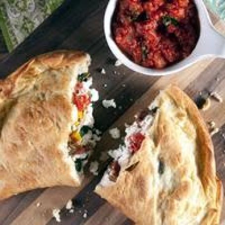 Three Cheese Caprese Calzone