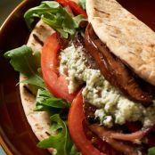 Vegetable Gyros with Feta Sauce