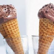 Bitter Chocolate and Buttermilk Ice Cream