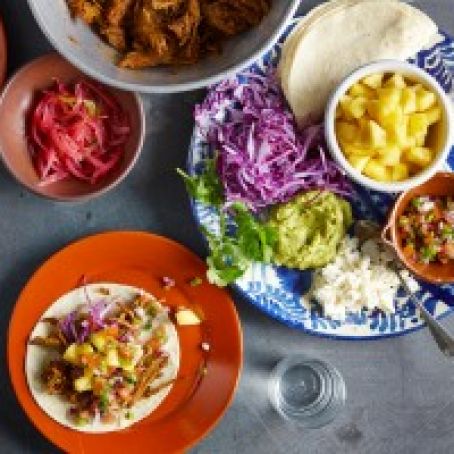 Shredded Pork and Pineapple Tacos