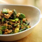 Farro Risotto with Asparagus and Fava Beans