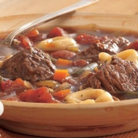 Beef Tortellini Soup (Slow Cooker)