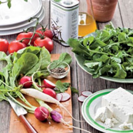 Greek-Style Tomato Salad with Mint and Feta