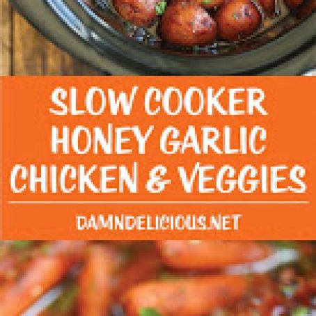 Slow Cooker Honey Garlic Chicken and Veggies