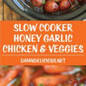 Slow Cooker Honey Garlic Chicken and Veggies