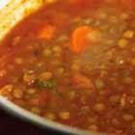 Lentil Soup with Sausage and Vegetables