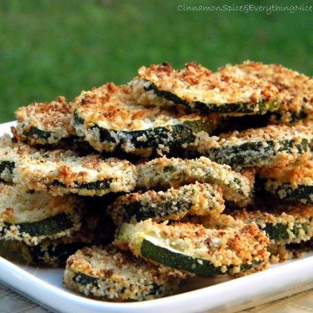 Oven-Fried Parmesan Zucchini Chips