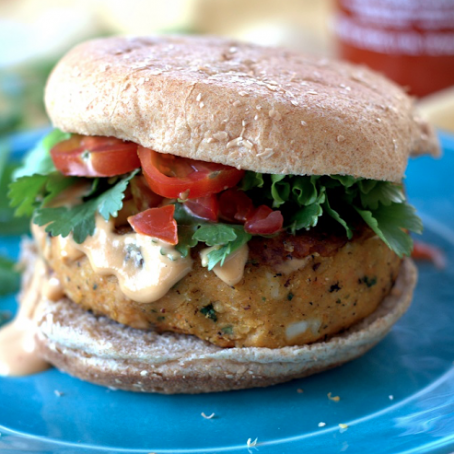 Sweet Potato Falafel Burgers