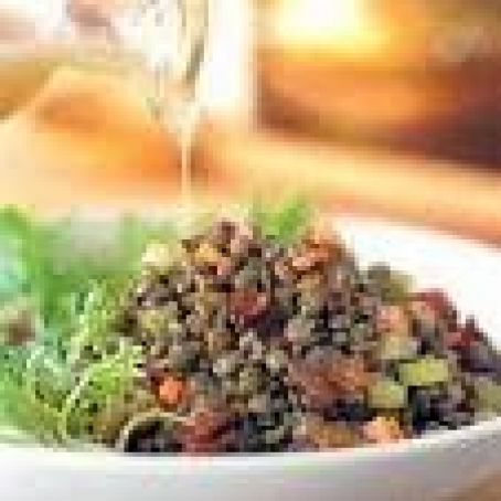 Lentil, Cabbage and Bacon Salad