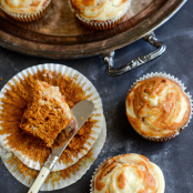 Pumpkin Cream Cheese Swirl Muffins