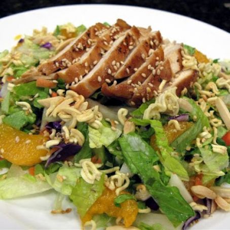 Chinese Chicken salad with toasted almonds