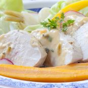 POACHED CHICKEN WITH SAFFRON COUSCOUS