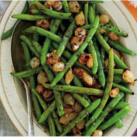 Balsamic Green Beans with Pearl Onions