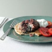 LAMB BURGERS STUFD w/FETA & MINT