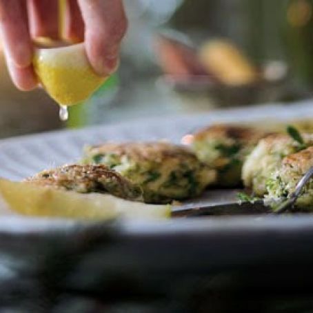 CRAB CAKES w/HERB SALAD