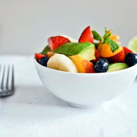 Avocado Lime Fruit Salad