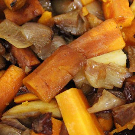 Balsamic Glazed Crock Pot Vegetables