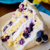 Lemon Blueberry Layer Cake