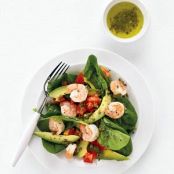 Spinach, Shrimp, and Avocado Salad