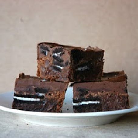 Oreo Crunch Brownies (w/ pnut btr)