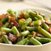 Green Beans with Bacon-Walnut Vinaigrette