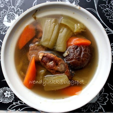 SOUP - Mustard Green and Oyster Soup