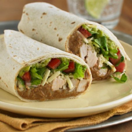 Chicken And Bean Burritos