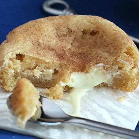 White Chocolate-Filled Snickerdoodles