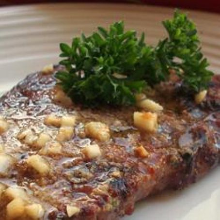 Sirloin Steak with Garlic Butter