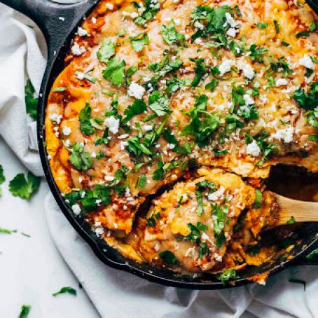 Skillet Chicken Tortilla Pie