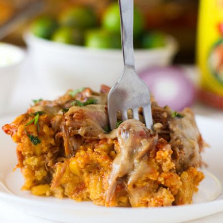 Carnitas Tamale Pie