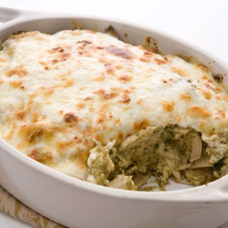 Roasted Tomatillo & Chicken Chilaquiles