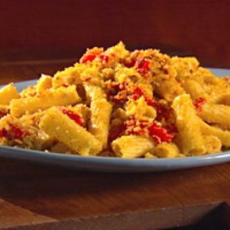 Rigatoni with Red Pepper, Almonds & Bread Crumbs (Giada)
