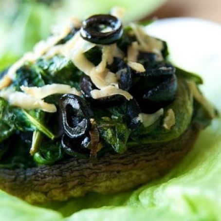 Spinach Stuffed Portobello Mushrooms