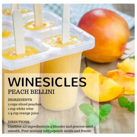 Peach Bellini Winesicles