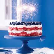 Red, White, and Blue Berry Trifle