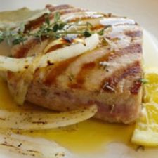 Marinated Grilled Tuna with Anchovy Sauce