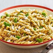 Fava-Bean Pasta Salad with Garlic-Scape Pesto