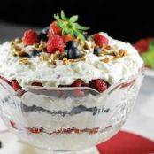 Triple Berry Punch Bowl Cake