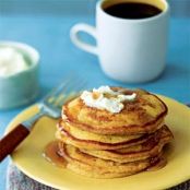 Pumpkin Ginger Pancakes with Ginger Butter