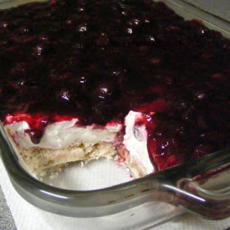 Blueberry Cheesecake Pan Dessert