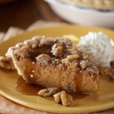 Sweet Potato Pie with Walnut-Streusel Topping
