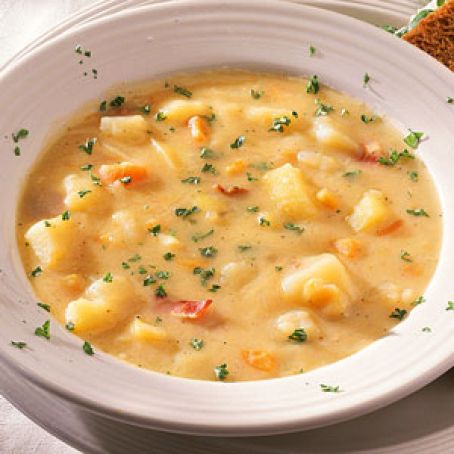 Roasted Garlic Potato Soup